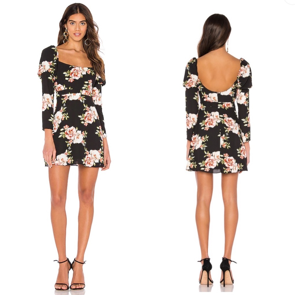 NWT LIKELY Tara Dress in Black Multi